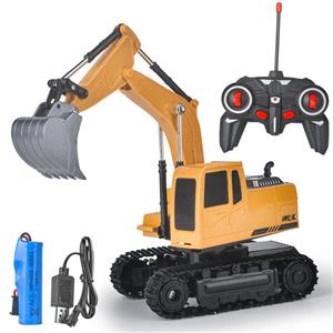 Kids wireless remote control excavator alloy toy